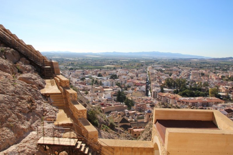 The castle of Alhama de Murcia