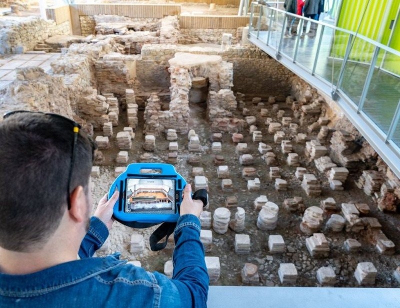 The Roman Forum District museum in the Molinete archaeological park in Cartagena