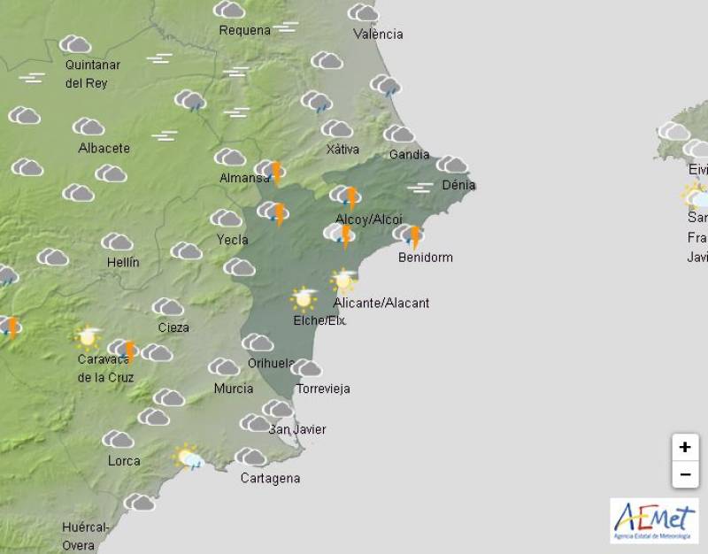 Temperatures climb as storms abate: Alicante weather forecast Nov 14-17