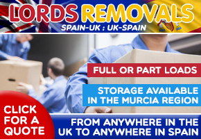 Lords Removals and Storage,  full or part loads UK-Spain