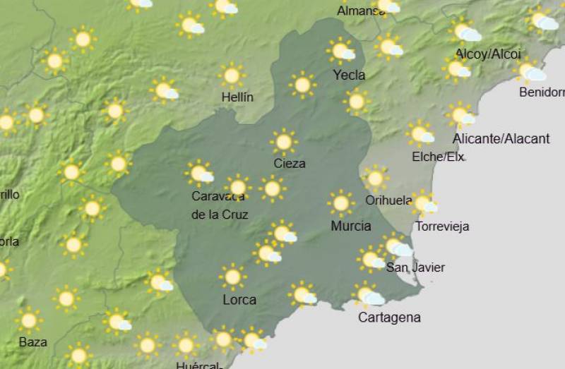 Chill in the air as rain expected this week: Murcia weather forecast January 13-19