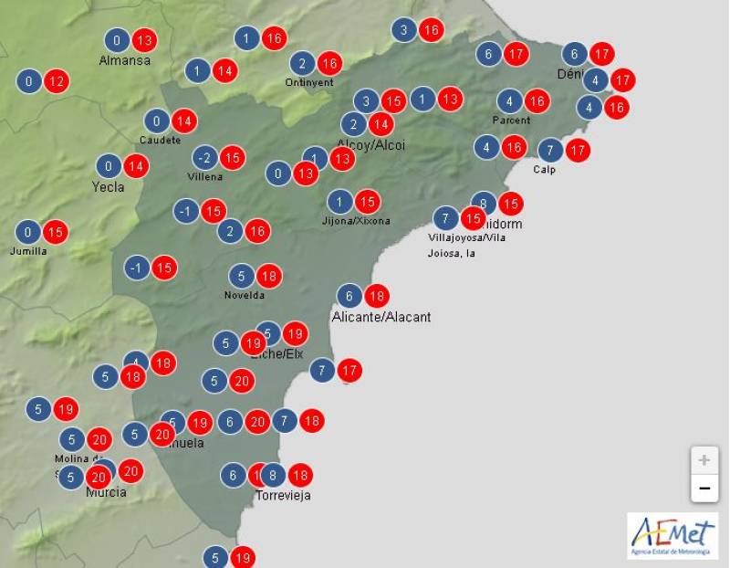 Alicante dodges the storm: Weather forecast Jan 30-Feb 2