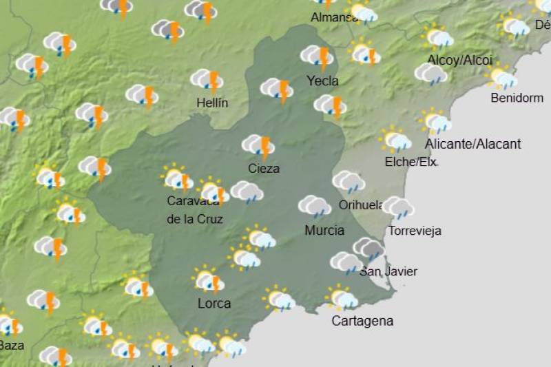 Rain in Murcia: Weekend forecast, storm damage and road closures today