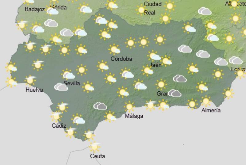 Andalucía weekly weather forecast April 7-10: Sunshine to start, showers to end