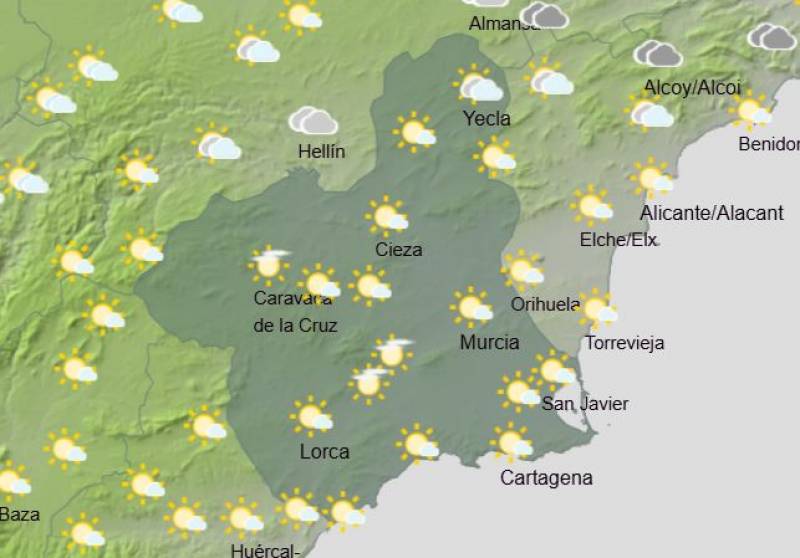 Murcia weekly weather forecast April 28-May 1