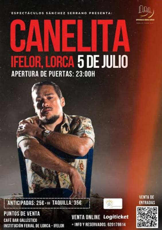 July 5 Flamenco star Canelita live in concert in Lorca
