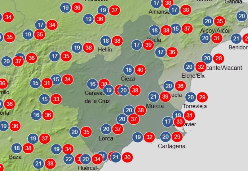 Murcia weekly weather forecast June 2-5: Rainstorms to break the heat, but not for long