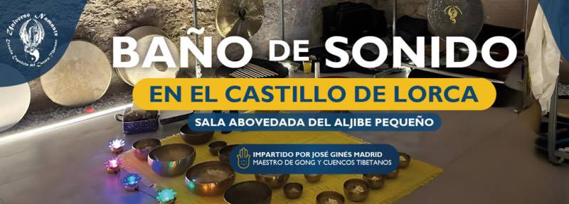 June 29 Tibetan sound bath and dinner in the magical setting of Lorca castle