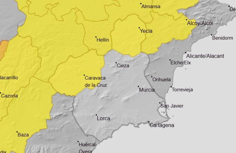 Storms and hail in the north, sun and heat for the south: Murcia weekend weather forecast June 19-22