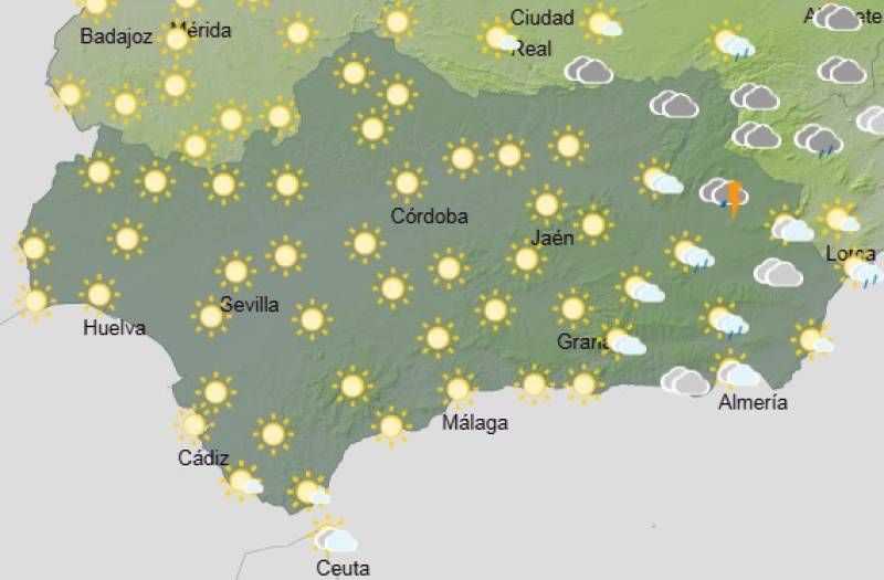 Andalucía weekend forecast July 24-27: Mixed bag of sunshine, storms and rising temperatures