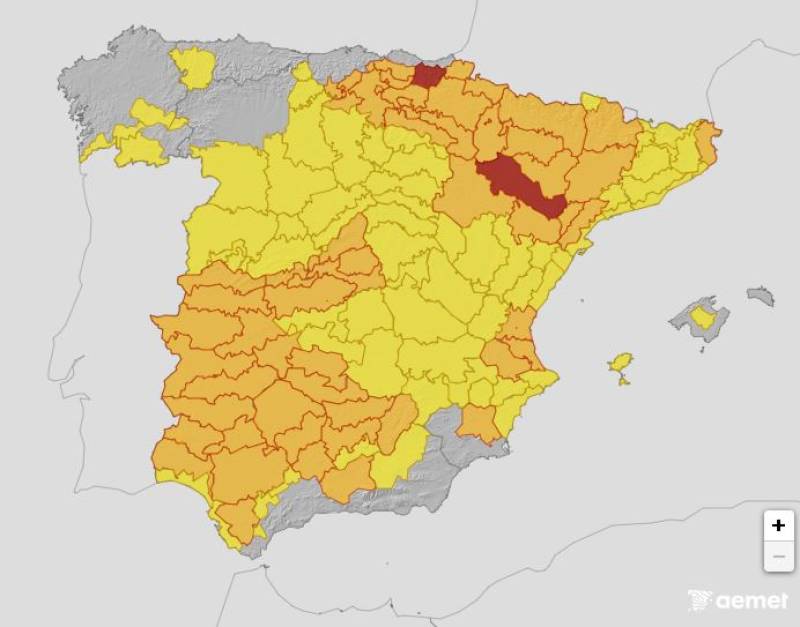 Spain bakes in 43 degree heatwave: Weather forecast August 11-14