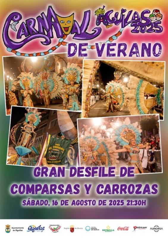 August 16 Summer Carnival parade in Águilas