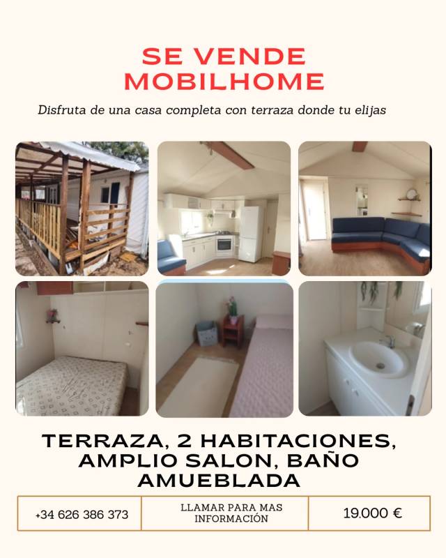 Mobile home for sale in Puerto de Mazarrón for €19,000