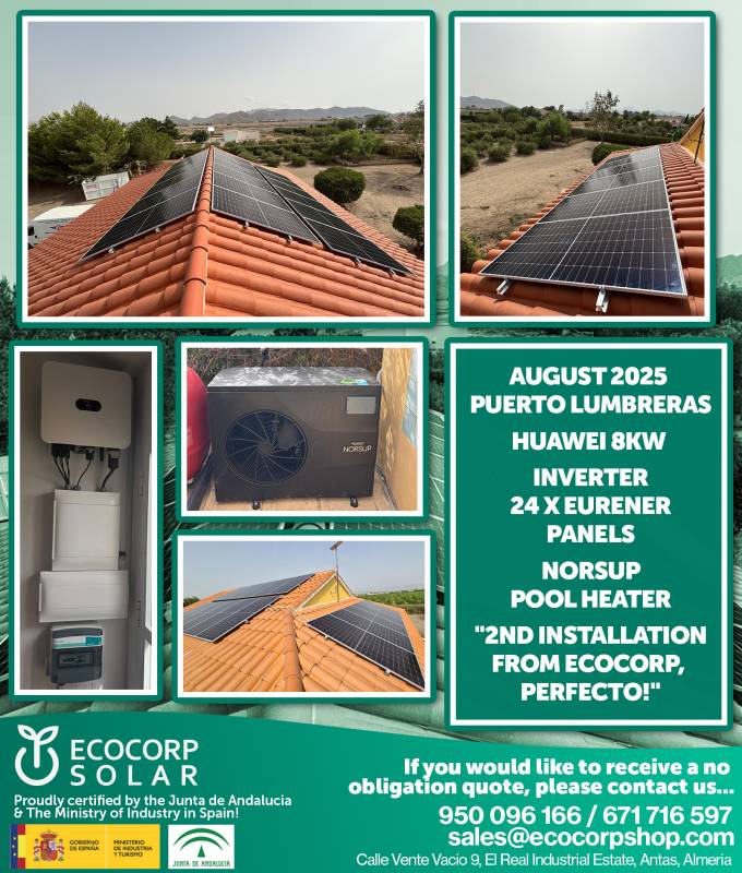Harness the power of the sun with Ecocorp Solar in Puerto Lumbreras
