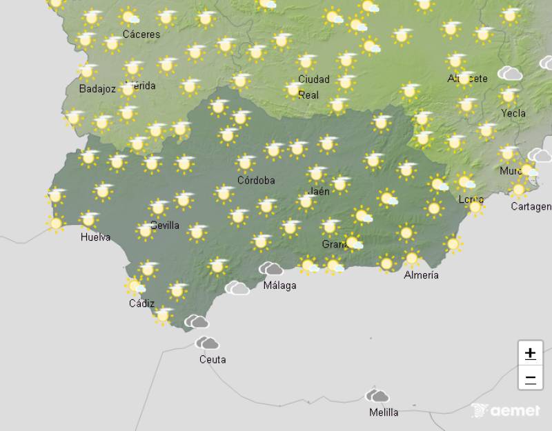 High winds and high temperatures: Andalucía weekend weather forecast September 4-7