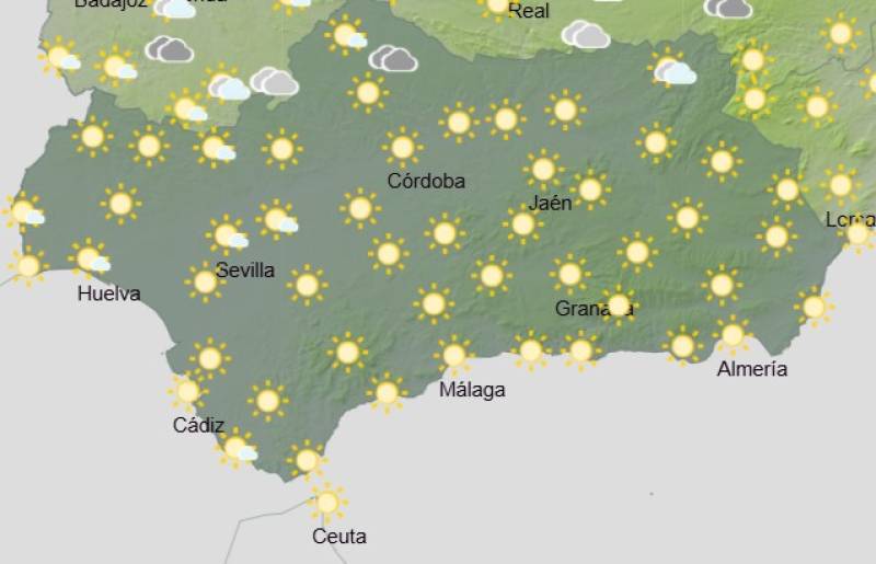 Andalucía weather forecast September 11-14: Sunshine and warmth with coastal clouds later