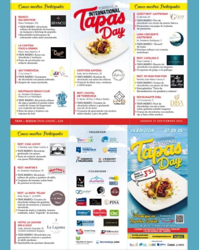 September 27 International Tapas Day returns to Torrevieja