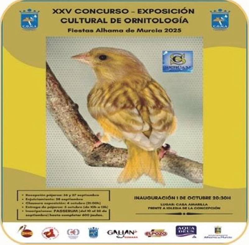 October 1 to 4 Exhibition of songbirds in Alhama de Murcia