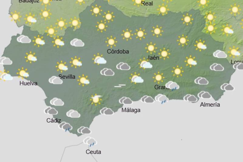 Andalucía weekly weather forecast October 27-30: Cloud, rain, and autumn breezes this week