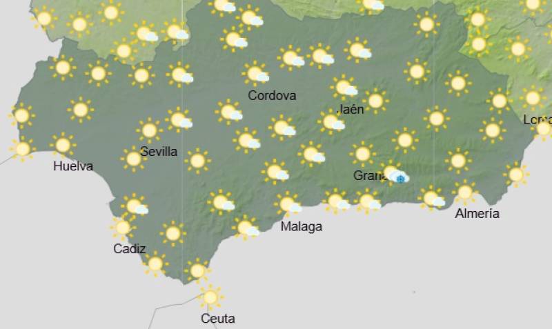 Andalucía weekly weather forecast November 24-27: Rain, wind and cooler spells ahead