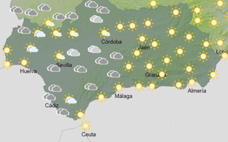 Andalucía weekend weather forecast Jan 8-11: Mild but windy conditions giving way to cooler, brighter weather