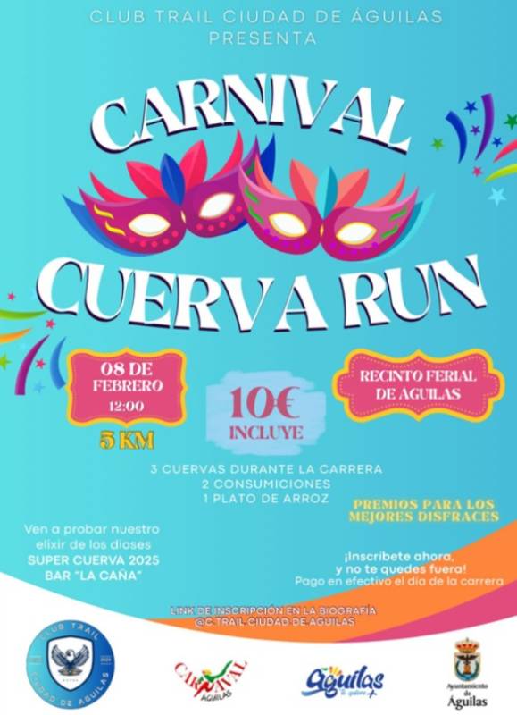 February 8 First Carnival Cuerva Run in Águilas