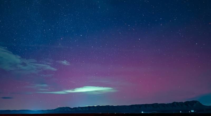 Aurora Borealis lights up the skies across the Region of Murcia
