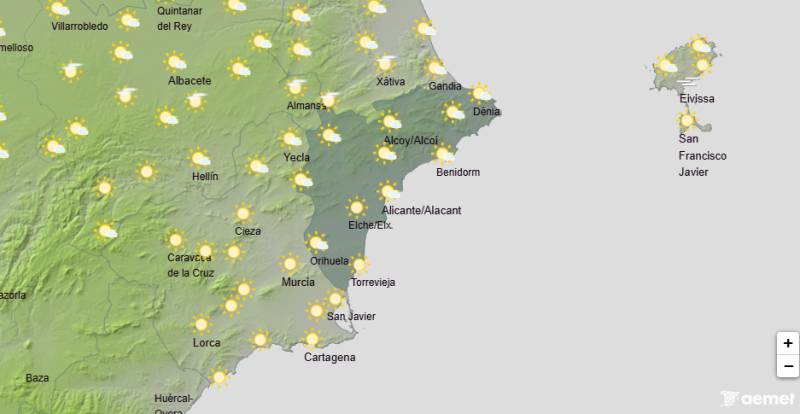 Sunny settled weather to continue: Alicante weekly forecast for February 23-26