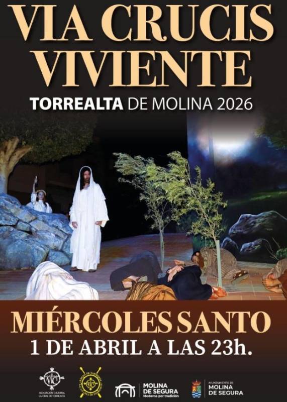 April 1 Dramatic Via Crucis in the Molina de Segura village of Torrealta 