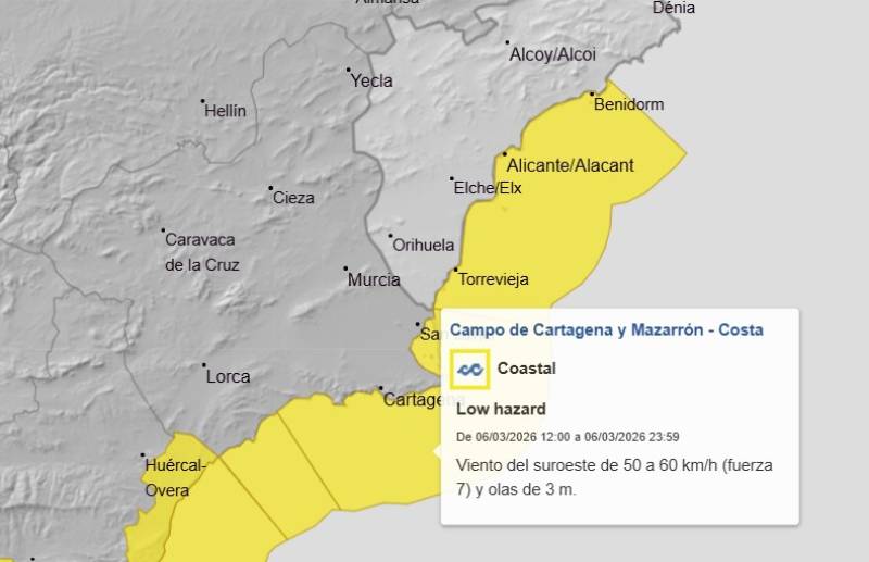 Murcia weekend weather forecast March 5-8: The rainstorms and wind refuse to let up