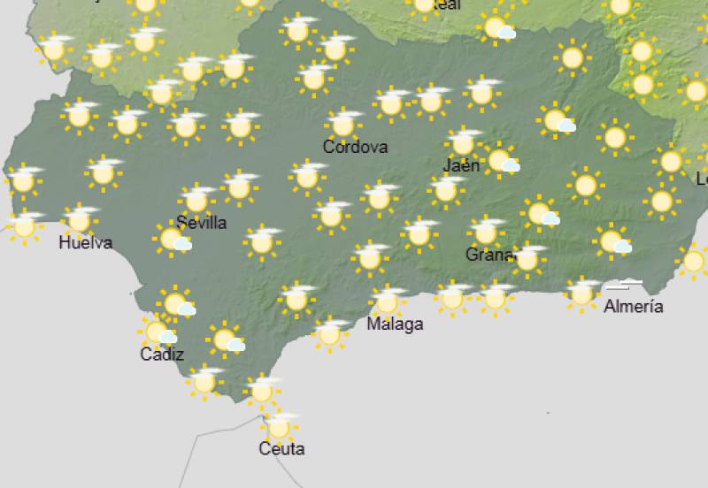 Andalucía weekend weather forecast April 16–19: Warm sunshine and a few cloudy spells