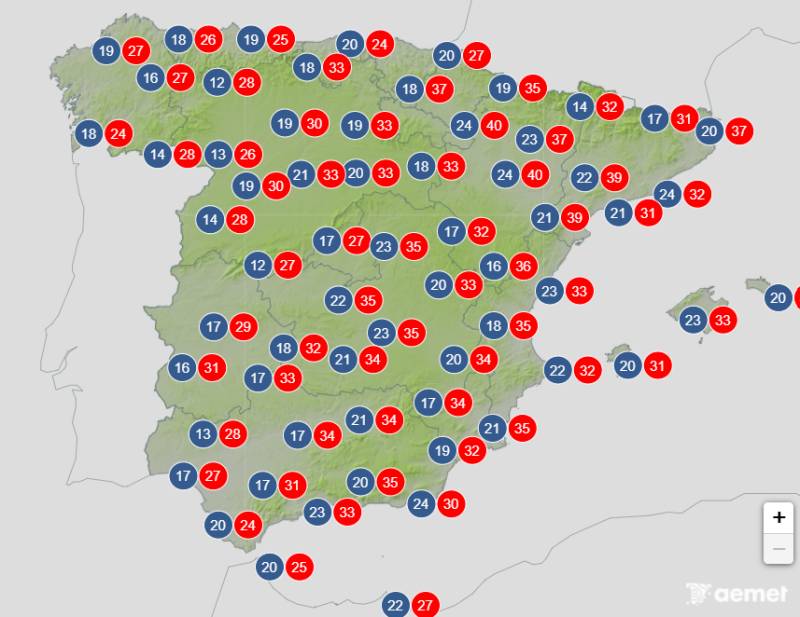 Heatwave peaks before temperatures ease: Spain weather forecast June 22-25