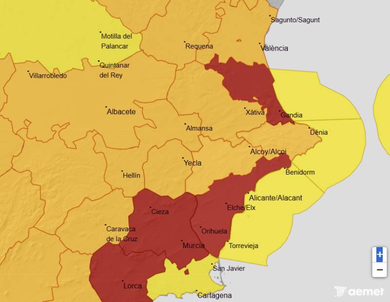 Alicante weekend weather July 23-26: Red alert as temperatures could hit 45ºC