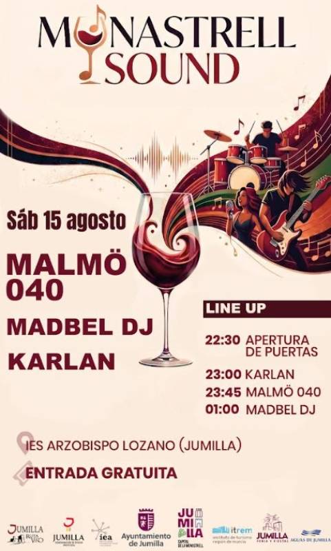 August 15 Monastrell Sound music festival in Jumilla