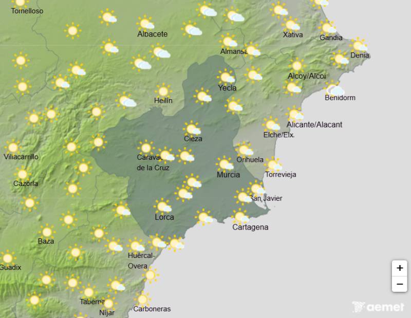 Murcia weather forecast August 24-27: Temperatures head back towards 37°C this week
