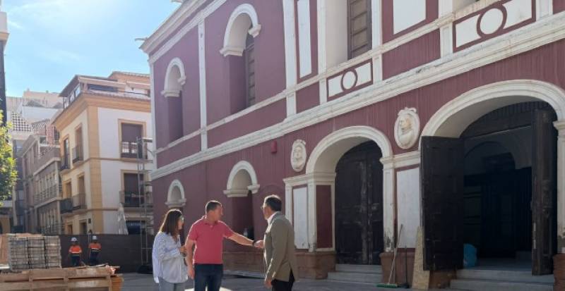 Restoration continues to progress well at the Teatro Guerra in Lorca